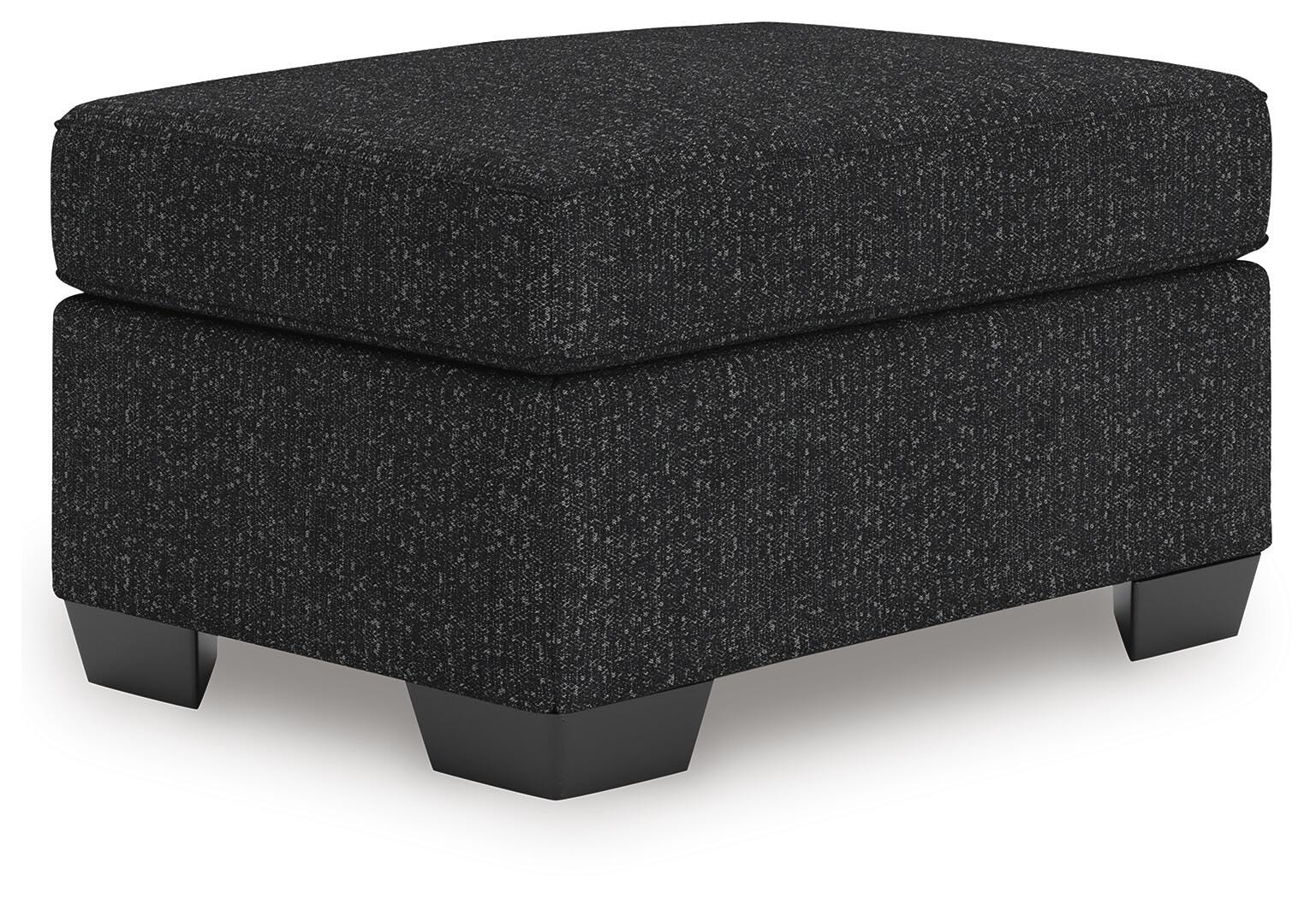 Jasmine Peaks Ottoman - Black (1)