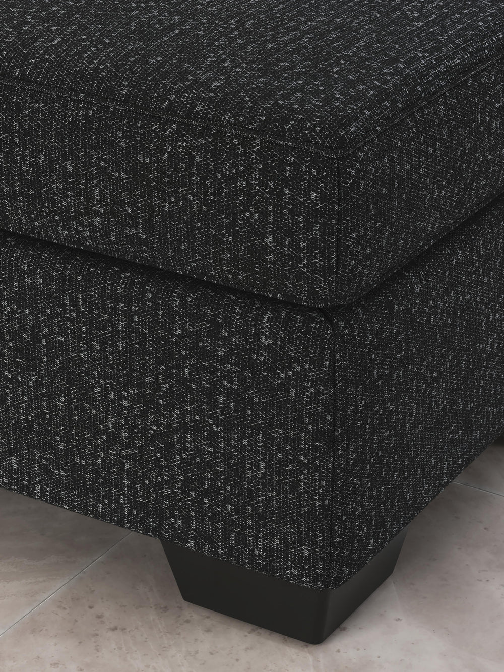 Jasmine Peaks Ottoman - Black (6)