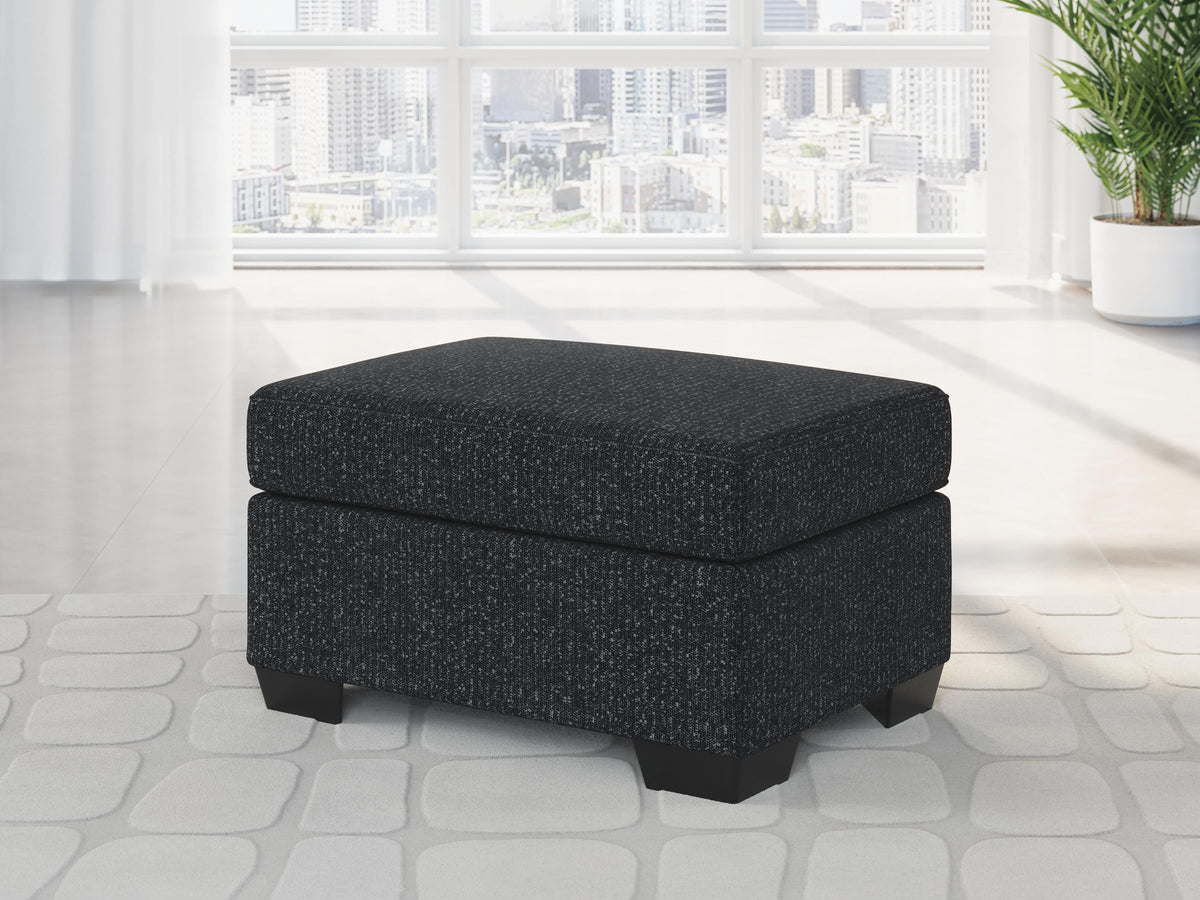 Jasmine Peaks Ottoman - Black (2)