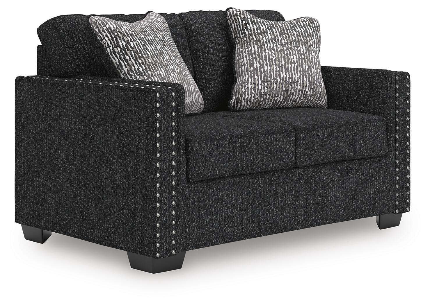 Jasmine Peaks Loveseat - Black (1)