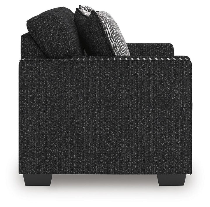 Jasmine Peaks Loveseat - Black (5)