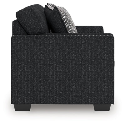 Jasmine Peaks Loveseat - Black