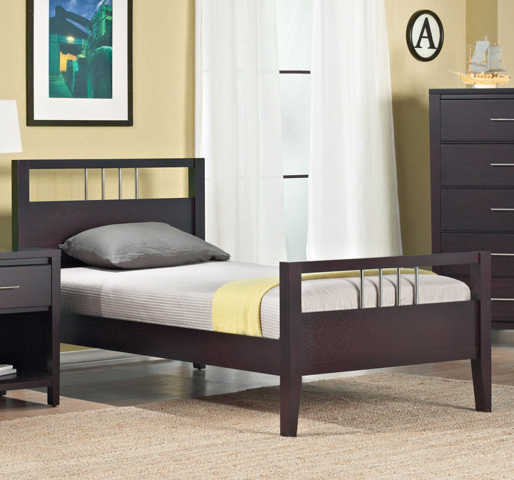 Modus Furniture Nv23F5 Nevis Wood Platform Bed In Espresso
