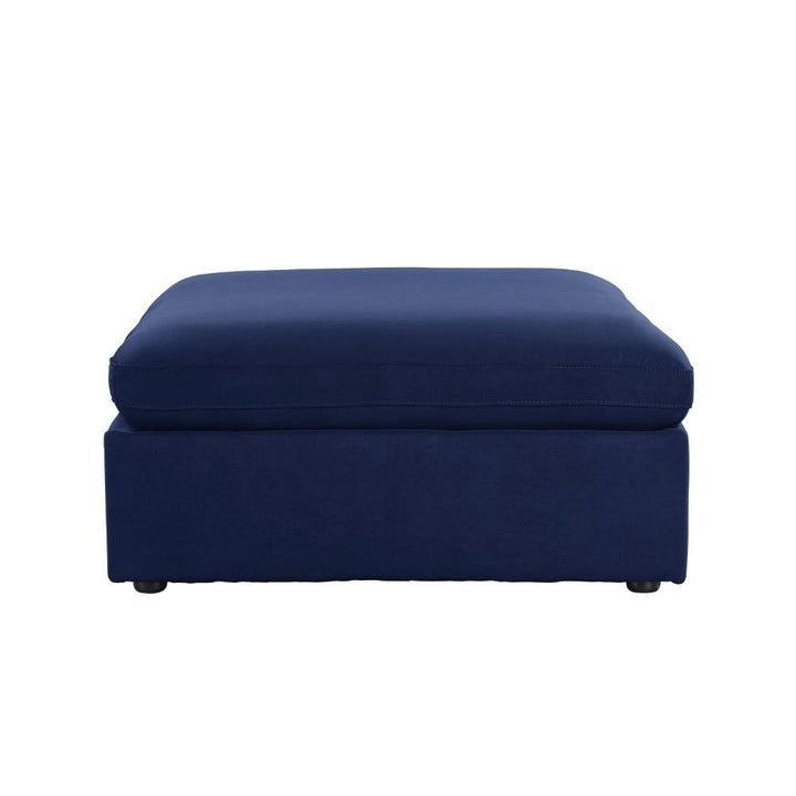 Crosby - Modular Ottoman - Blue Fabric
