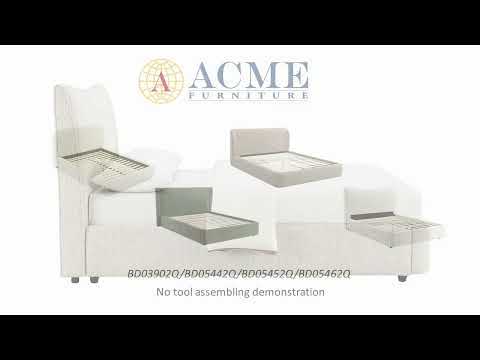 Renee - Full Bed - Aperol Beige Chenille