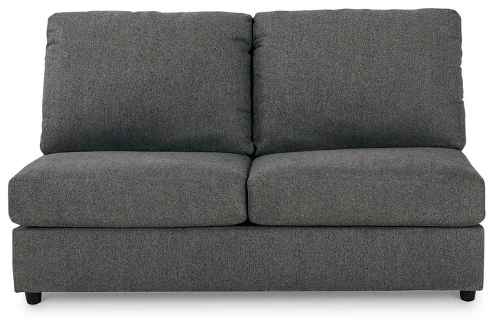 Edenfield Armless Loveseat - Dark Gray (3)