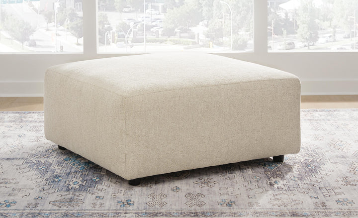 Edenfield Oversized Accent Ottoman - Pearl Silver (2)