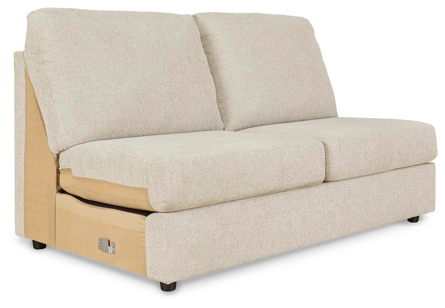 Edenfield Armless Loveseat - Pearl Silver (1)