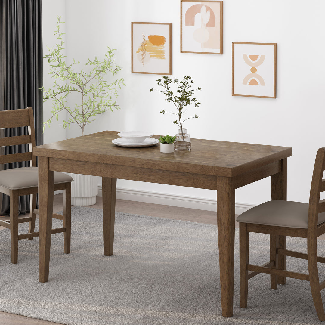 Farmhouse Counter Height Dining Table – Antique Brown