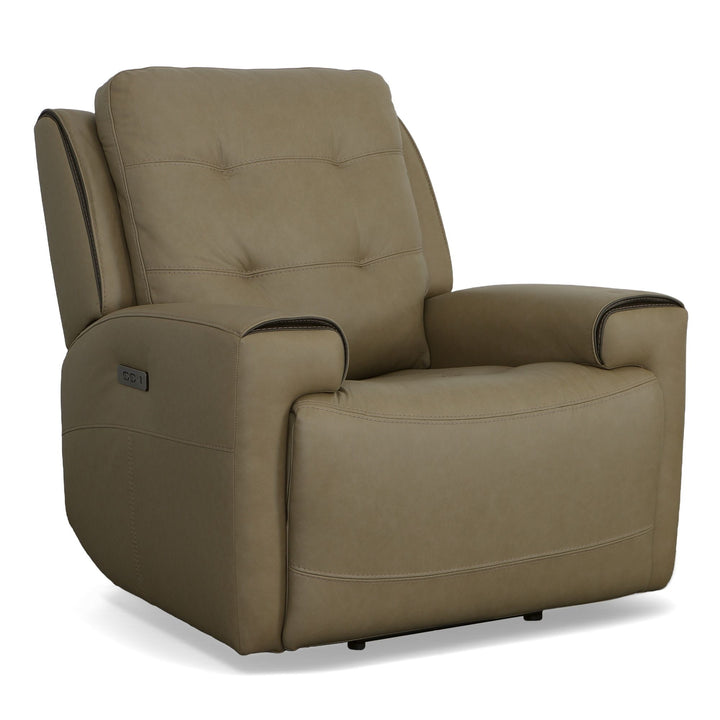 Iris Power Recliner With Power Headrest Khaki