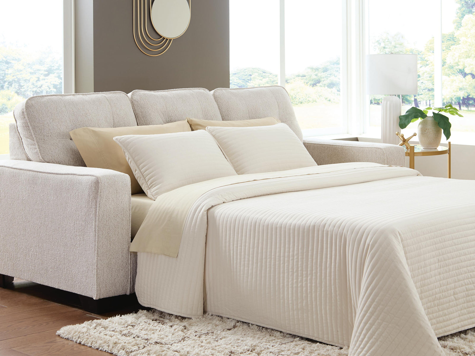 Larimer Queen Sofa Sleeper - Beige (2)