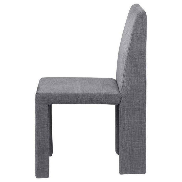 Tordera - Velvet Upholstered Dining Side Chair  - Gray