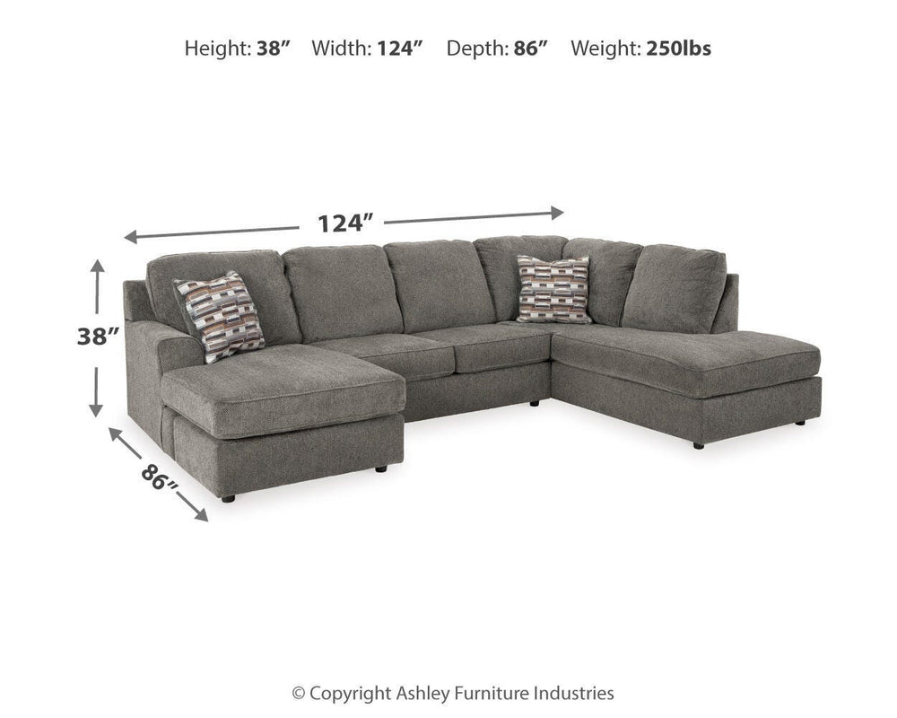 O'Phannon 2-Piece Sectional with Chaise - Putty (5)