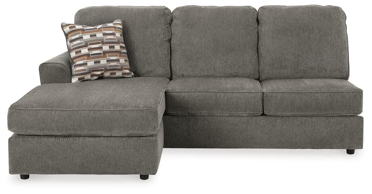 O'Phannon 2-Piece Sectional and Ottoman - Putty (2)