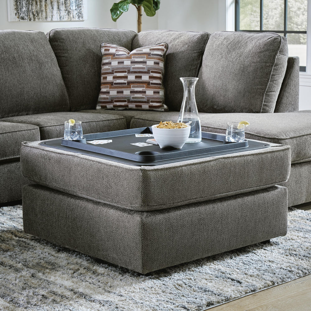O'Phannon Ottoman With Storage - Beige (7)