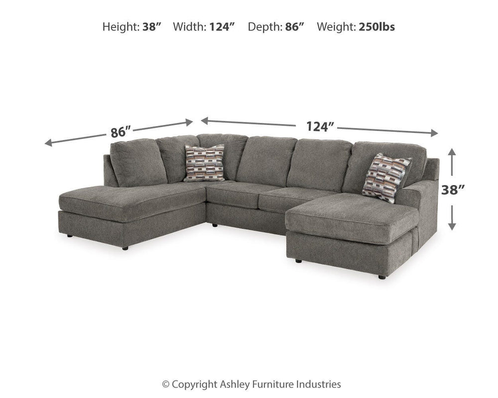 O'Phannon 2-Piece Sectional with Chaise - Putty (4)