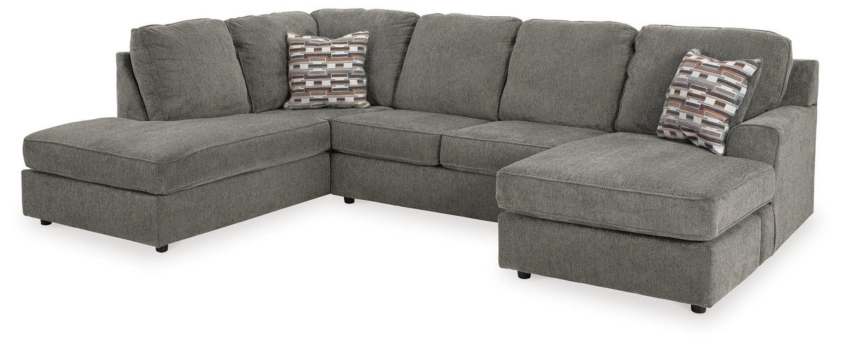 O'Phannon 2-Piece Sectional with Chaise - Putty (1)