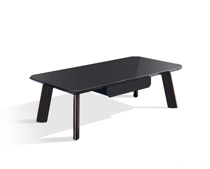 Chadwick Modern Ebony  and  Rosegold Coffee Table