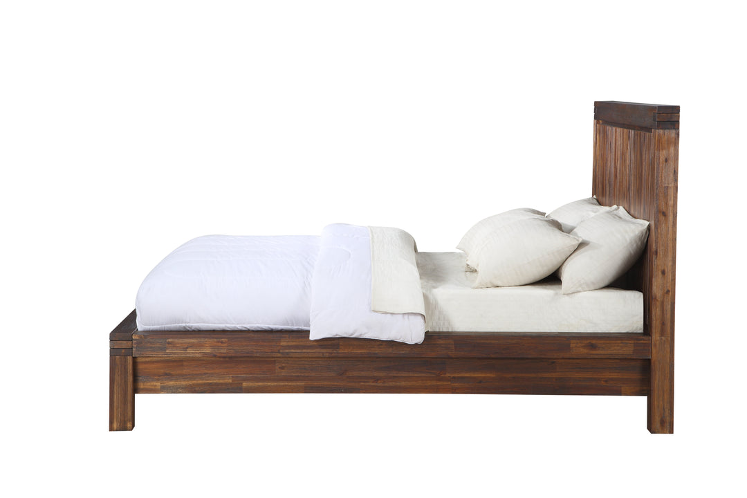 Modus Furniture 3F41F6 Meadow Solid Wood Platform Bed In Brick Brown