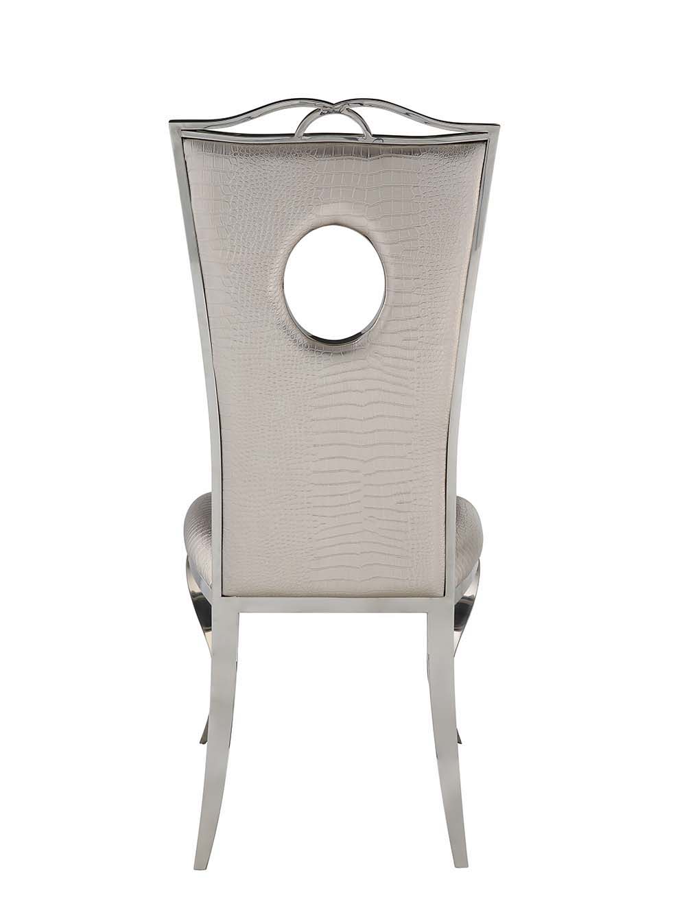 Cyrene - Side Chair Set of 2) - Beige Synthetic Leather