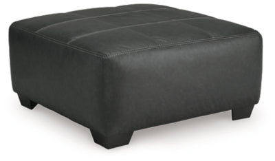 Brixley Pier Oversized Accent Ottoman - Dark Gray - Dark Gray