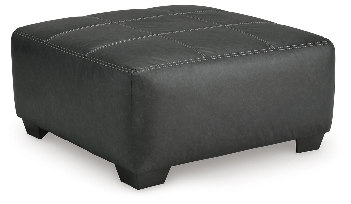 Brixley Pier Oversized Accent Ottoman - Dark Gray (1)