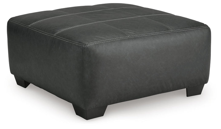 Brixley Pier Oversized Accent Ottoman - Dark Gray (1)