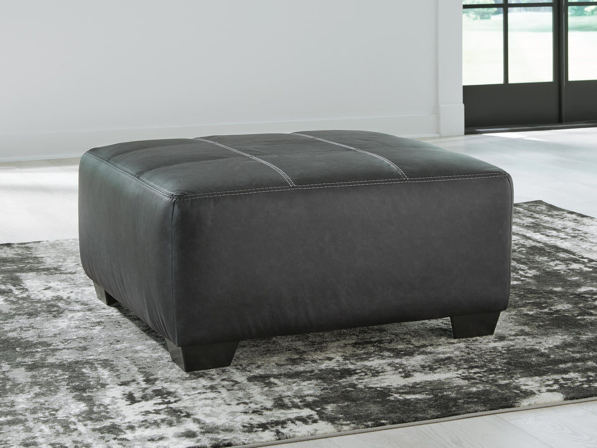 Brixley Pier Oversized Accent Ottoman - Dark Gray (2)