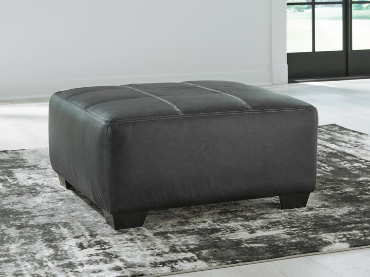 Brixley Pier Oversized Accent Ottoman - Dark Gray (2)
