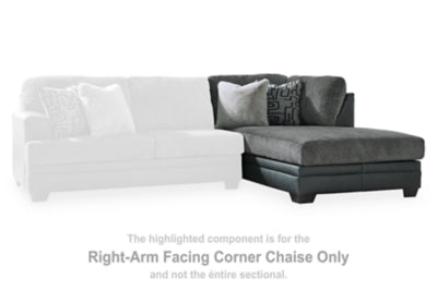 Brixley Pier Right-Arm Facing Corner Chaise - Dark Gray