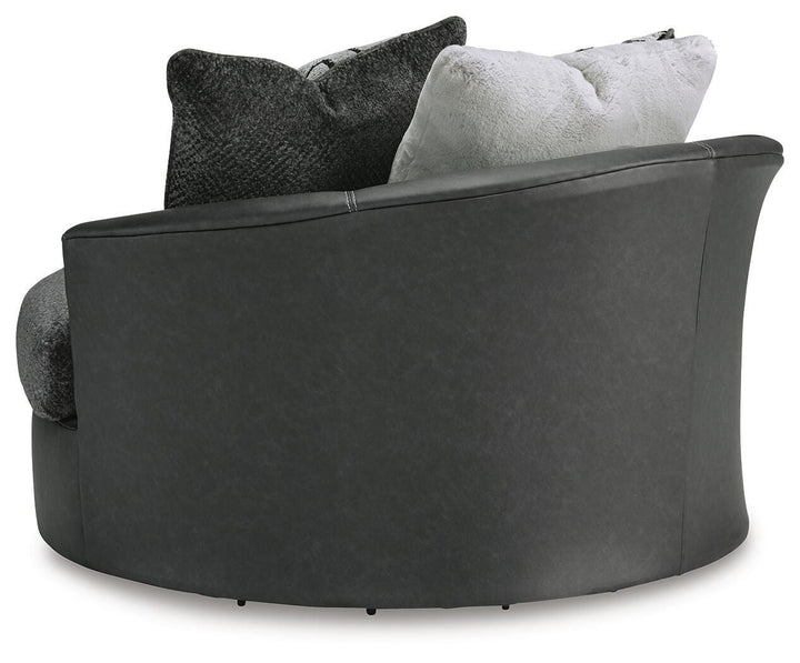 Brixley Pier Oversized Swivel Accent Chair - Dark Gray (5)