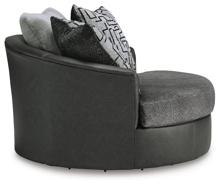 Brixley Pier Oversized Swivel Accent Chair - Dark Gray (4)