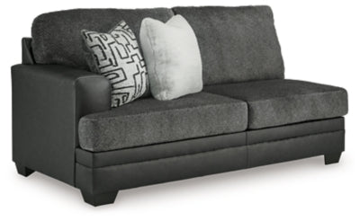 Brixley Pier Left-Arm Facing Sofa - Dark Gray - Dark Gray
