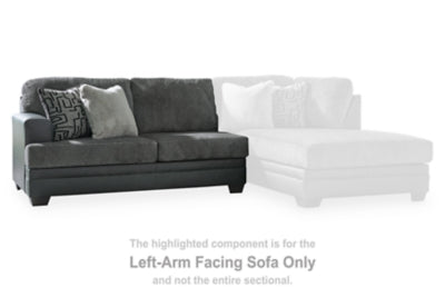 Brixley Pier Left-Arm Facing Sofa - Dark Gray