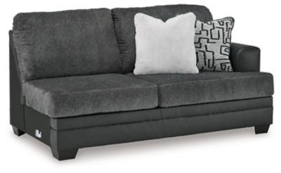 Brixley Pier Right-Arm Facing Sofa - Dark Gray - Dark Gray