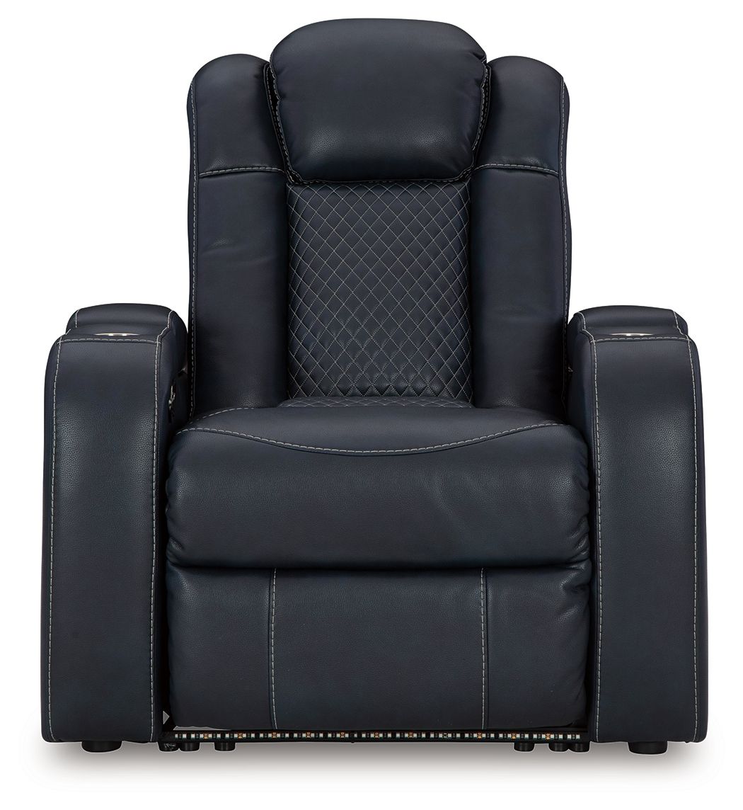 Fyne-Dyme - Power Recliner/Adj Headrest - Sapphire