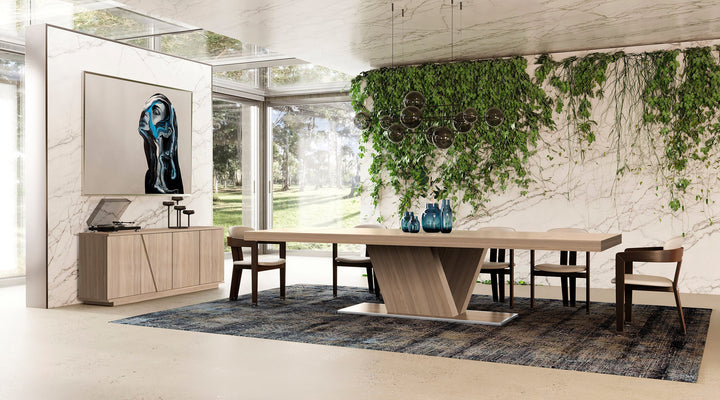 Victoria - Italian Modern Walnut Caracalla Buffet