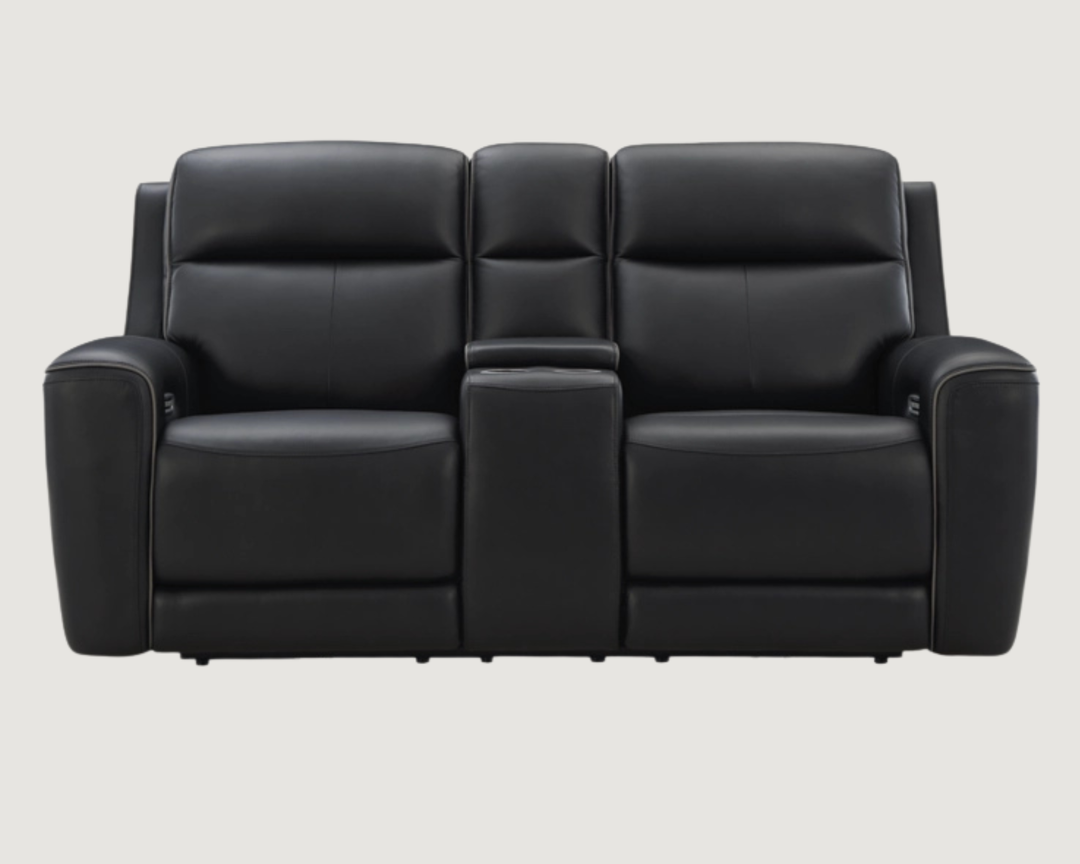 5Z-Comfort Power Reclining Loveseat with Console and Adjustable Headrest