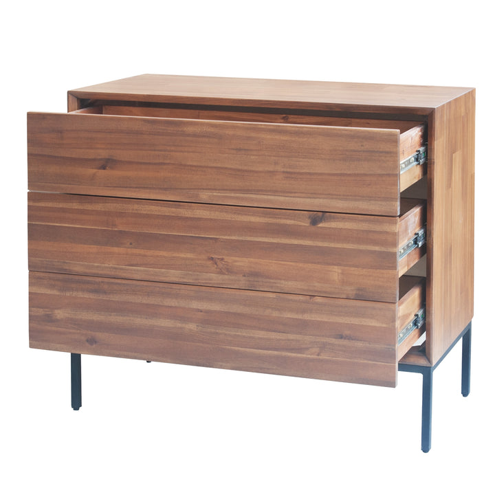 Hathaway Chest 3 Drawers - Newton Brown - view 5