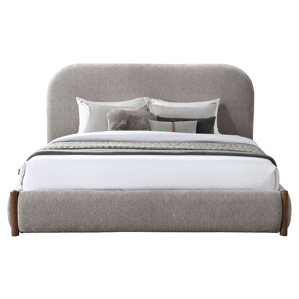 Orane - Full Bed With Storage - Gray Fabric