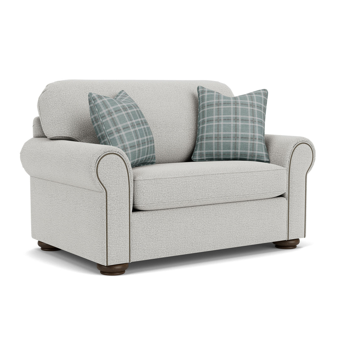 Flexsteel 5536-41 Preston  Stationary Twin Sleeper Sofa  White