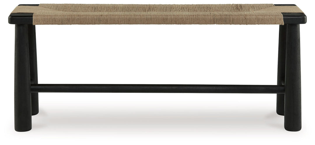 Acerman - Accent Bench - Black / Natural