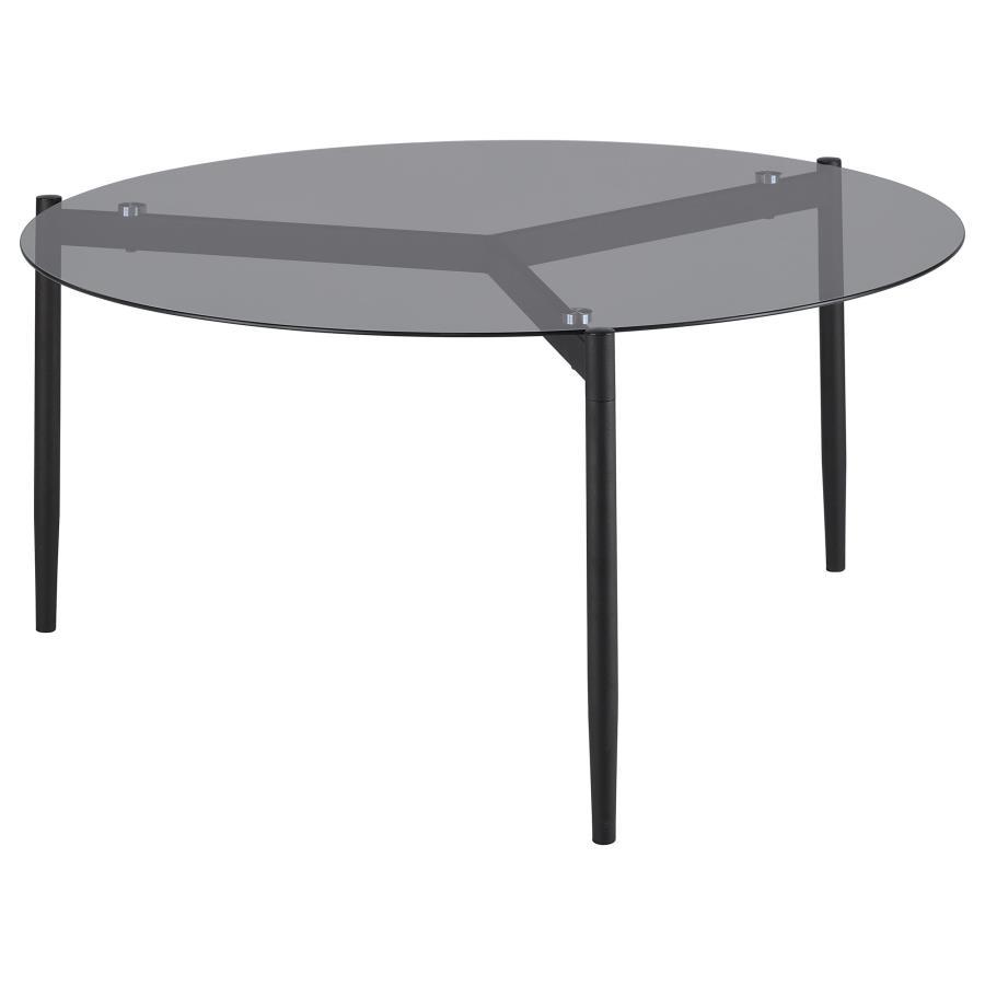 Rosalie - 2 Piece Round Coffee And End Table Set - Gray