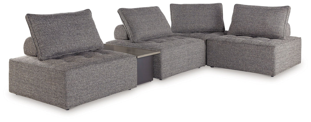 Bree Zee - 5-Piece Outdoor Sectional - Brown by Ashley Furniture product image