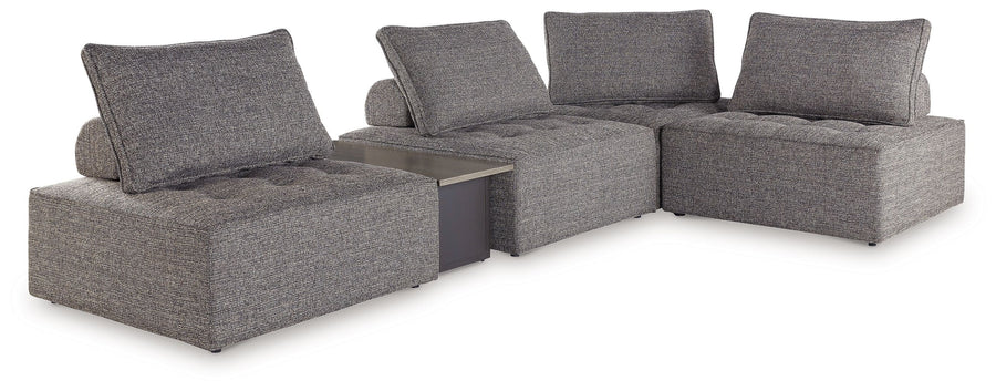 Bree Zee - 5-Piece Outdoor Sectional - Brown by Ashley Furniture product image
