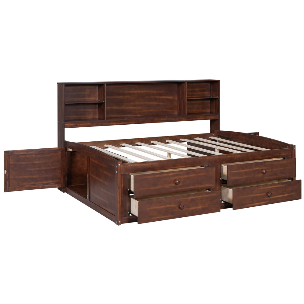 wooden-captain-bed-with-built-in-storage-shelves-4-drawers-and-2-cabinets-antique-brown-full-size
