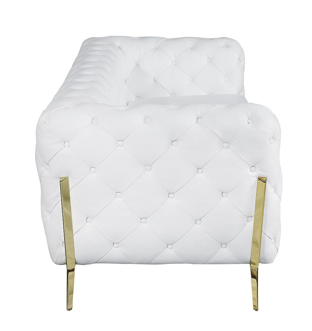 DivanItalia 970 Sofa in Top-Grain Italian Leather - White