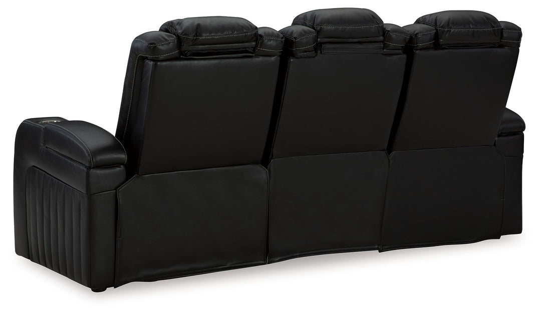 Caveman Den - Power Reclining Sofa With Adj Headrest - Midnight