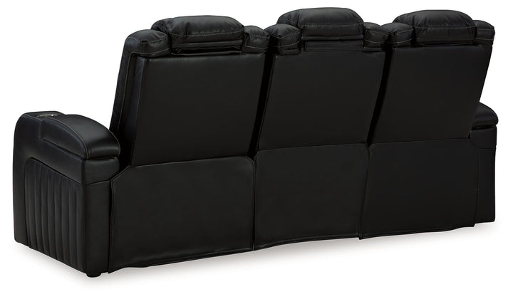 Caveman Den - Power Reclining Sofa With Adj Headrest - Midnight