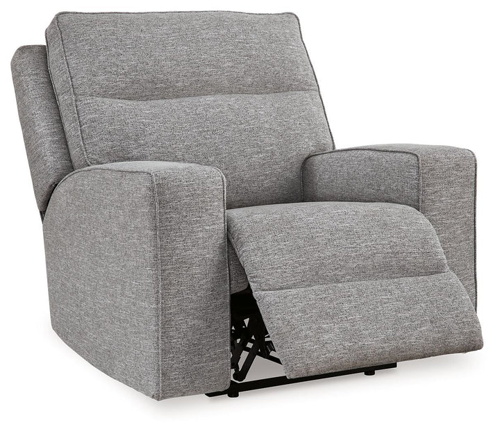 Biscoe - Power Recliner /Adj Headrest - Pewter